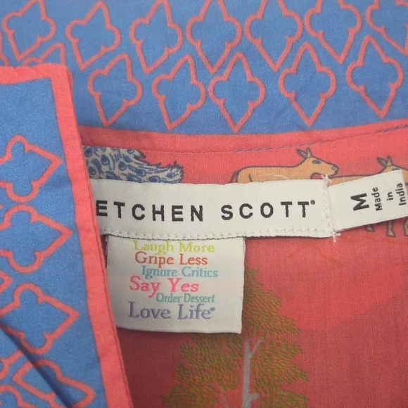 Beautiful Gretchen Scott Cotton Tunic Top In Great Condition! - Picture 3 of 14